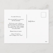 サンタニューホームストップクリスマスフォトホリデームービング シーズンポストカード (裏面)