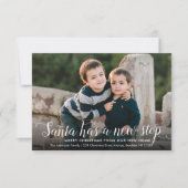 サンタニューホームストップクリスマスフォトホリデームービング 案内状 (正面)