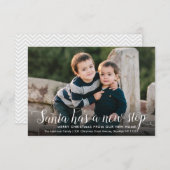 サンタニューホームストップクリスマスフォトホリデームービング 案内状 (正面/裏面)