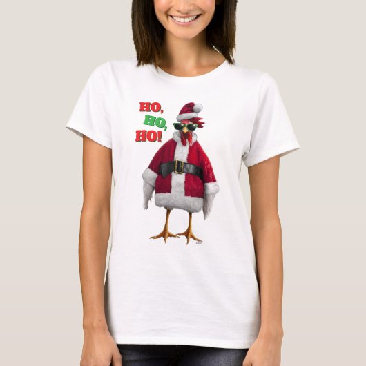 サンタニワトリ Tシャツ (正面)