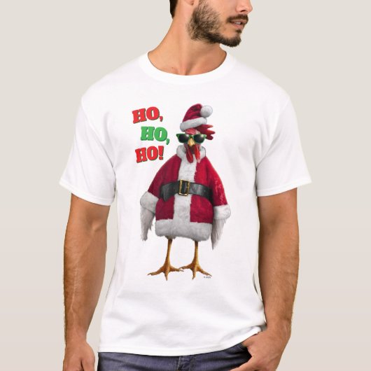 サンタニワトリ Tシャツ (正面)