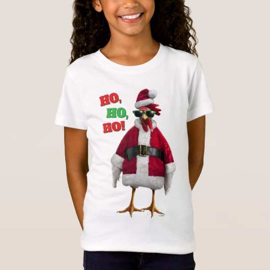 サンタニワトリ Tシャツ (正面)