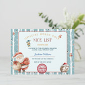 サンタニースリスト冬の森のクリスマス 招待状 (スタンド正面)