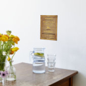 サンタニース公式ニース証明書箔プリント 箔ポスター (レイダウン (キッチン))