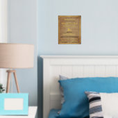 サンタニース公式ニース証明書箔プリント 箔ポスター (インサイチュ (寝室))