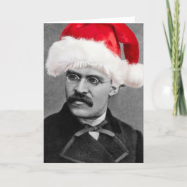 サンタニーチェ無神論おもしろいのクリスマスカード シーズンカード