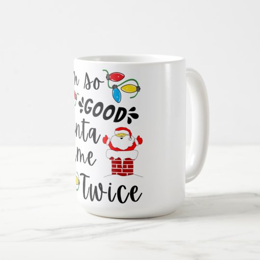 サンタニ来ュース大人のプンファミリークリスマスパーティー コーヒーマグカップ (正面右)