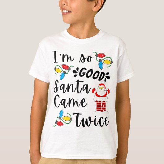 サンタニ来ュース大人のプンファミリークリスマスパーティー Tシャツ (正面)