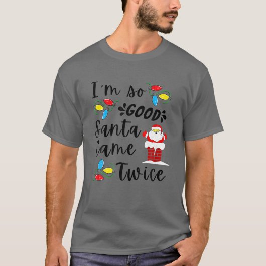 サンタニ来ュース大人のプンファミリークリスマスパーティー Tシャツ (正面)