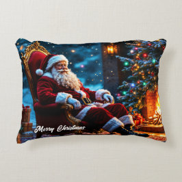 サンタノースポールクリスマスライトファンタジー アクセントクッション