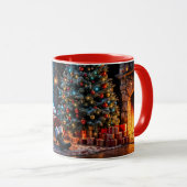 サンタノースポールクリスマスライトファンタジー マグカップ (正面右)