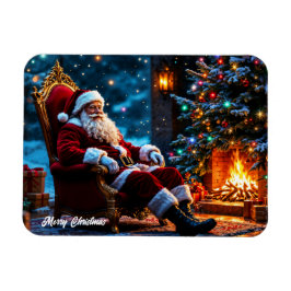 サンタノースポールクリスマスライトファンタジー マグネット