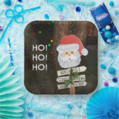 サンタノースポールホーホホ ペーパープレート (パーティー)