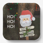 サンタノースポールホーホホ ペーパープレート (正面)