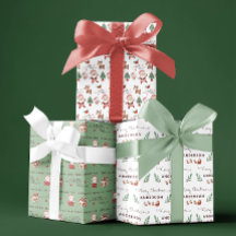 サンタノースポールラッピング紙シート