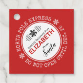 サンタノースポール特別配達クリスマス フェイバータグ (正面)