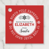 サンタノースポール特別配達クリスマス フェイバータグ (正面)