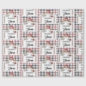 サンタノース極特別配達キッドパーソナライズされた ラッピングペーパー (フラット)