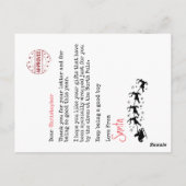 サンタノース・ポールから子どもへの手紙 ポストカード (裏面)