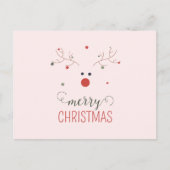 サンタノース・ポールへのかわいいクリスマスレター シーズンポストカード (正面)