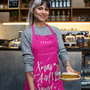 サンタハおもしろいットのクリスマス家族分隊 エプロン