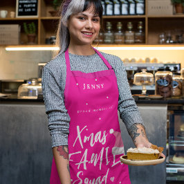 サンタハおもしろいットのクリスマス家族分隊 エプロン