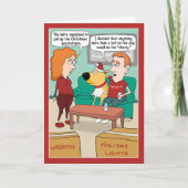 サンタハおもしろいットオンドッグクリスマスカード シーズンカード (正面)