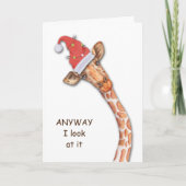 サンタハおもしろいットキリンホリデイ シーズンカード (正面)