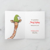 サンタハおもしろいットキリンホリデイ シーズンカード (内部)