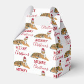 サンタハおもしろいット付きクリスマスタイガー動物 フェイバーボックス (裏面サイド)