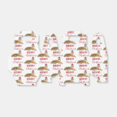 サンタハおもしろいット付きクリスマスタイガー動物 フェイバーボックス (折り畳みなし)