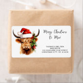 サンタハイランドカウズフェスティバル動物差出人住所 ラベル (インサイチュ)