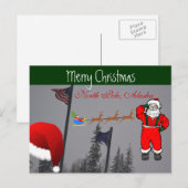 サンタハウストナディアスリーブリザードストーム凍ってい シーズンポストカード (正面/裏面)