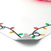 サンタハストップイここクリスマスのウォールアートデコール ポスター (角)