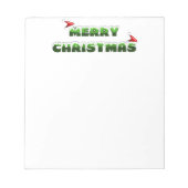 サンタハッツでクリスマスを祝う ノートパッド (正面)