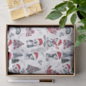 サンタハッツのペンギンの冬の情景パターン 薄葉紙 (ギフト)