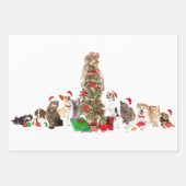 サンタハッツラッピング紙フラットシート付きペット ラッピングペーパーシート (正面3)