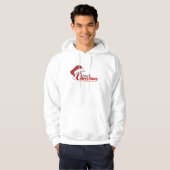 サンタハットでクリスマスを祝う パーカ (正面フル)