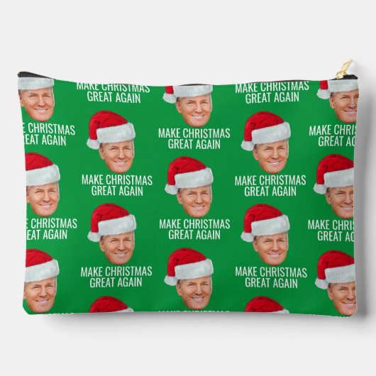 サンタハットで切り札 – クリスマスを再素晴らし作 アクセサリーポーチ (裏面)