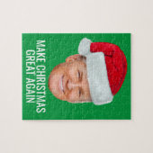 サンタハットで切り札 – クリスマスを再素晴らし作 ジグソーパズル (横)