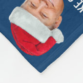 サンタハットで切り札 – クリスマスを再素晴らし作 フリースブランケット (角)