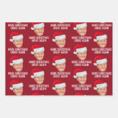 サンタハットで切り札 – クリスマスを再素晴らし作 ラッピングペーパーシート (正面3)