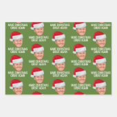 サンタハットで切り札 – クリスマスを再素晴らし作 ラッピングペーパーシート (正面)