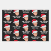 サンタハットで切り札 – クリスマスを再素晴らし作 ラッピングペーパーシート (正面3)