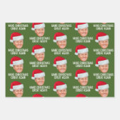 サンタハットで切り札 – クリスマスを再素晴らし作 ラッピングペーパーシート (正面2)