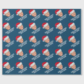 サンタハットで切り札 – クリスマスを再素晴らし作 ラッピングペーパー (フラット)