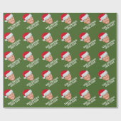 サンタハットで切り札 – クリスマスを再素晴らし作 ラッピングペーパー (フラット)
