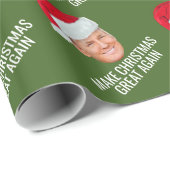 サンタハットで切り札 – クリスマスを再素晴らし作 ラッピングペーパー (ロールコーナー)