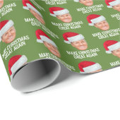 サンタハットで切り札 – クリスマスを再素晴らし作 ラッピングペーパー (ロールコーナー)