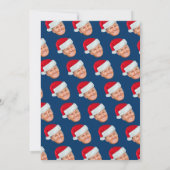 サンタハットで切り札 – クリスマスを再素晴らし作 招待状 (裏面)